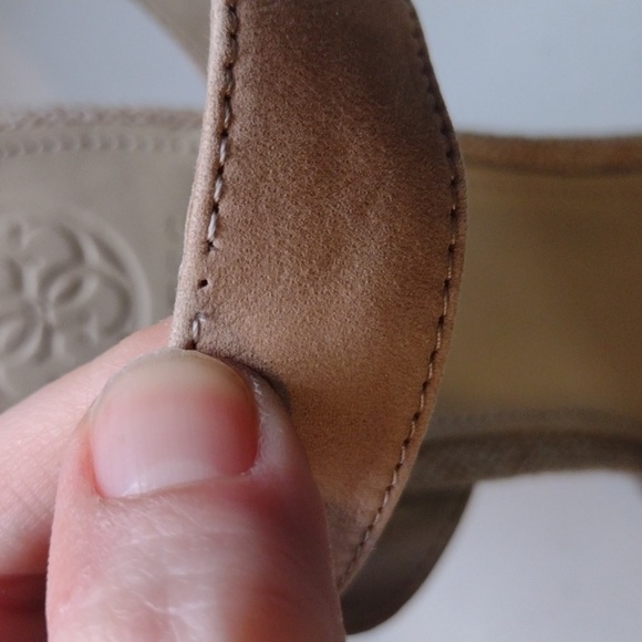 Guess wedged burlap sandals 8 and 1/2 women's - Picture 5 of 13